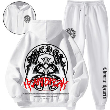 【 Chrome Hearts 】個性的なアメリカンストリートファッションのパーカースーツです