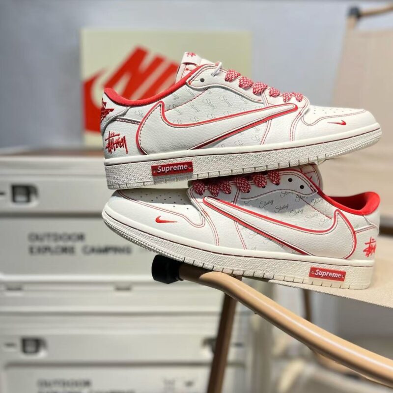 Travis Scott x Fragment Design x Supreme x Stussy x Air Jordan 1 Low OG - 画像 (2)