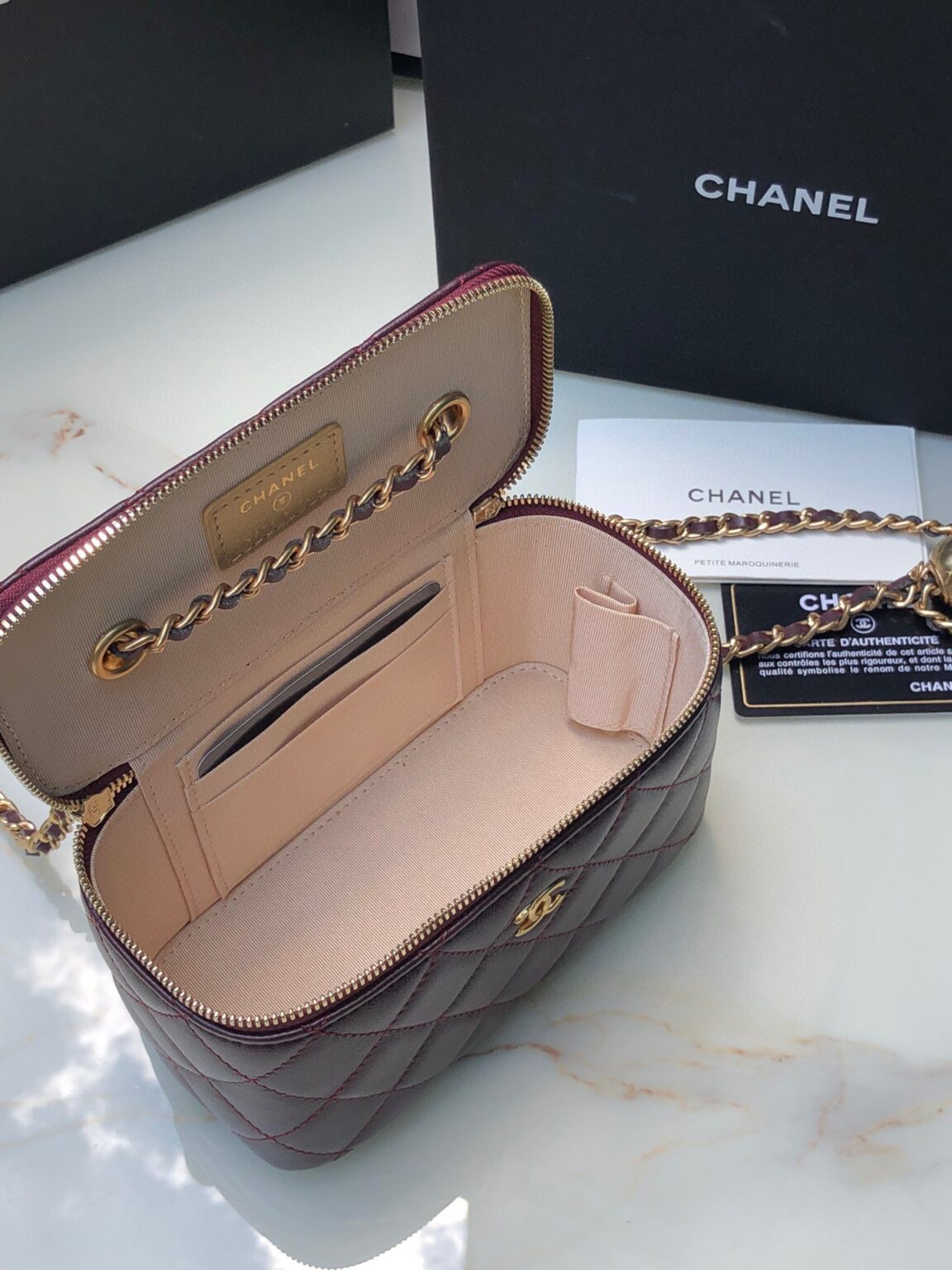 Chanel Classic Vanity 22C Bag with Chain AP2303 - 画像 (3)