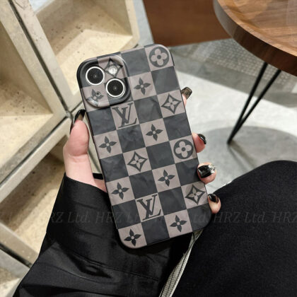 LV Louis Vuitton グレー 電話ケース zm