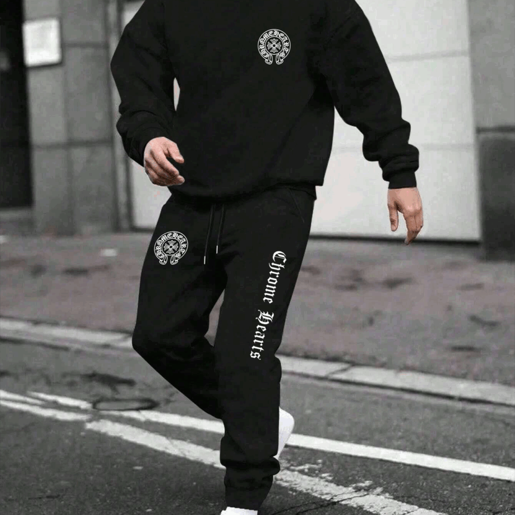 【 Chrome Hearts 】ストリートファッション髑髏風パーカーのセットです - 画像 (6)
