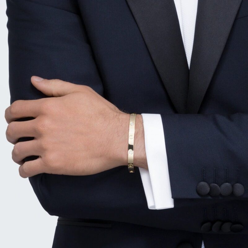 【Cartier】カルティエ LOVE BRACELET, 4 DIAMONDS ブレスレット、ダイヤモンド4個 - 画像 (6)