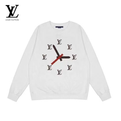 LV Louis Vuittonコットンのおしゃれ丸首パーカーです25 SS95558