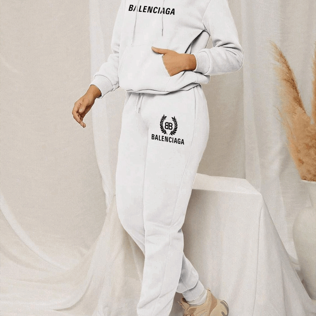 【 Balenciaga】おしゃれ油絵少女デザイン超人気衛衣スーツです - 画像 (9)