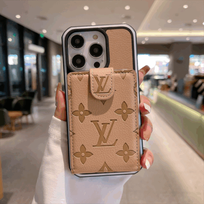 LV Louis Vuitton ブラウン 電話ケース zm
