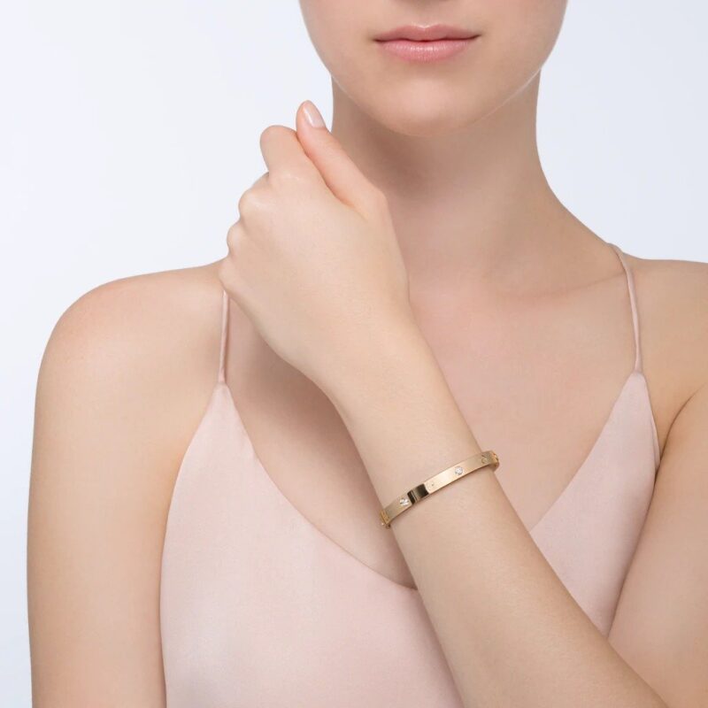 【Cartier】カルティエ LOVE BRACELET, 4 DIAMONDS ブレスレット、ダイヤモンド4個 - 画像 (7)