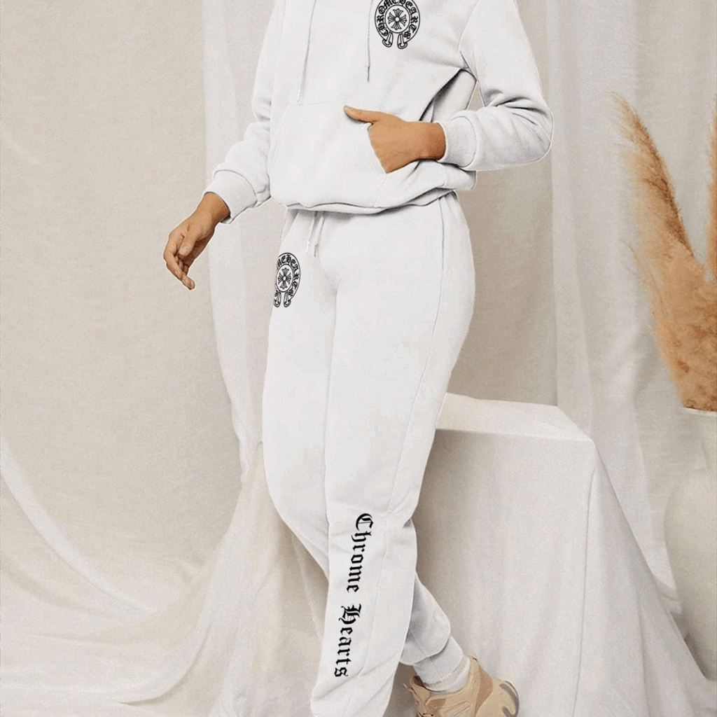 【 Chrome Hearts 】個性的なアメリカンストリートファッションのパーカースーツです - 画像 (7)