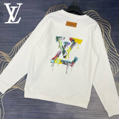 LV Louis Vuittonコットンのおしゃれ丸首パーカーです01 SS95550