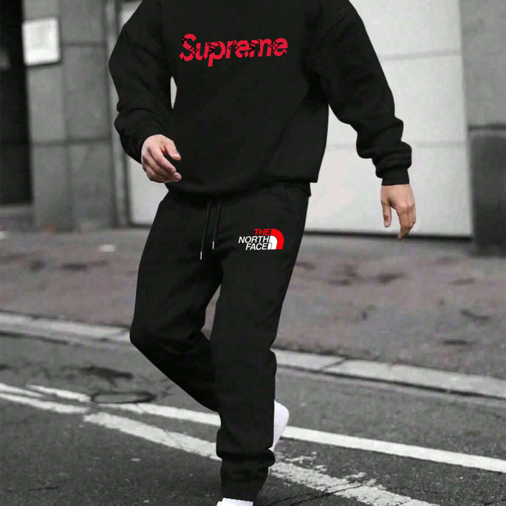【 Supreme x The North 】箇性的なデザインのブランドの衛衣のスーツです - 画像 (6)