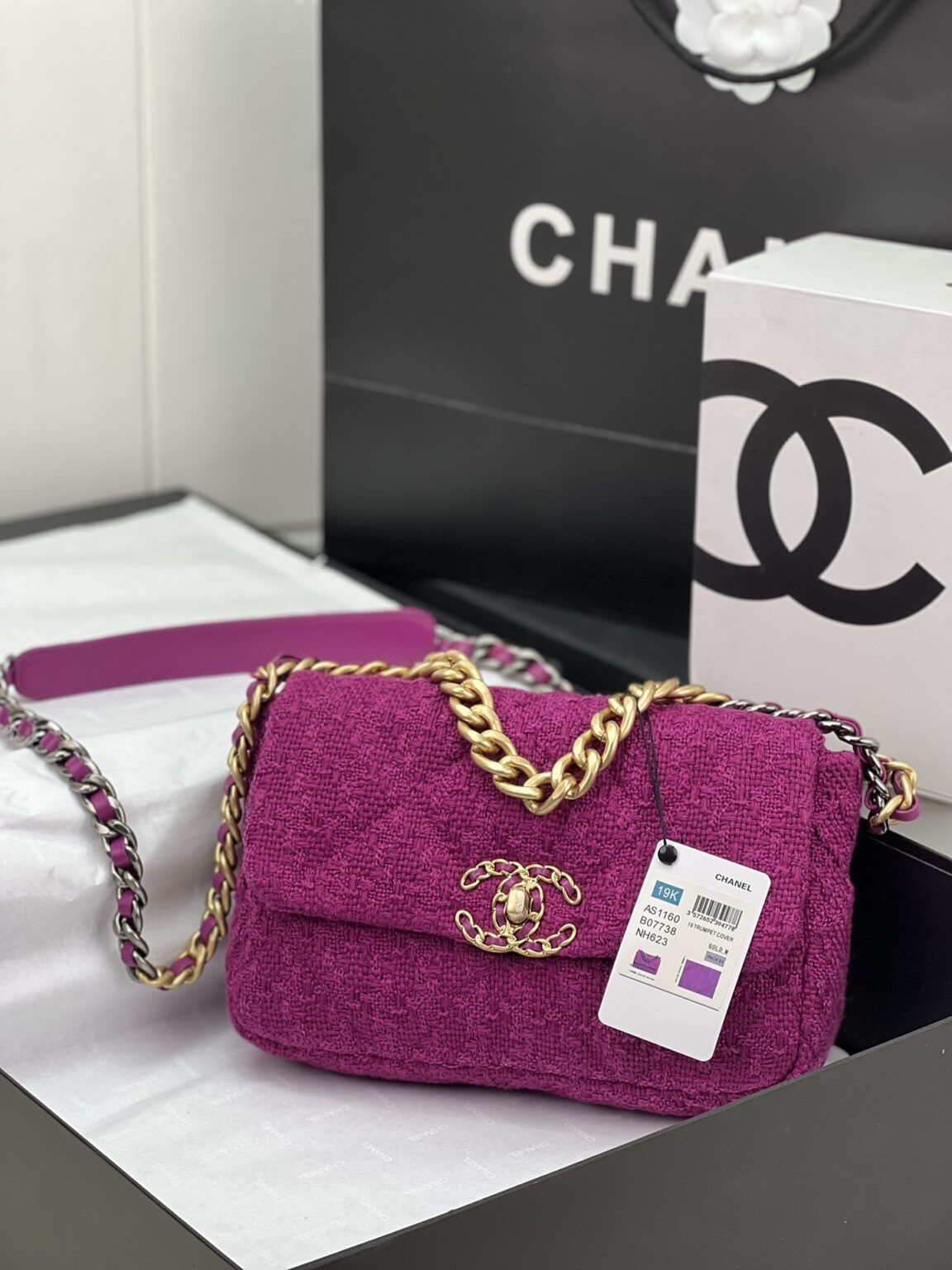 CHANEL 19 HANDBAG AS1161 - 画像 (10)