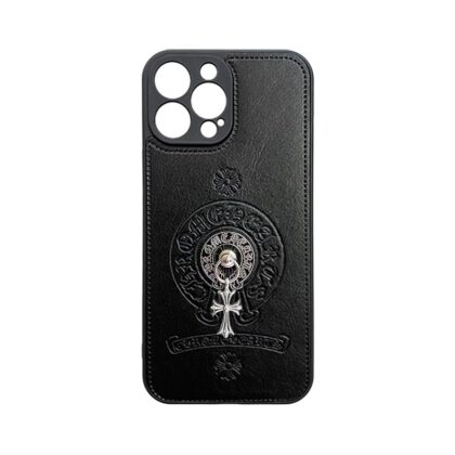 Chrome Hearts ブラックきんぞく 電話ケース zm