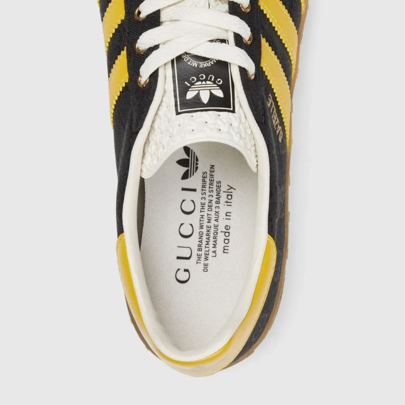 GUCCI × adidas Gazelle “Core Black/Yellow” - 画像 (6)