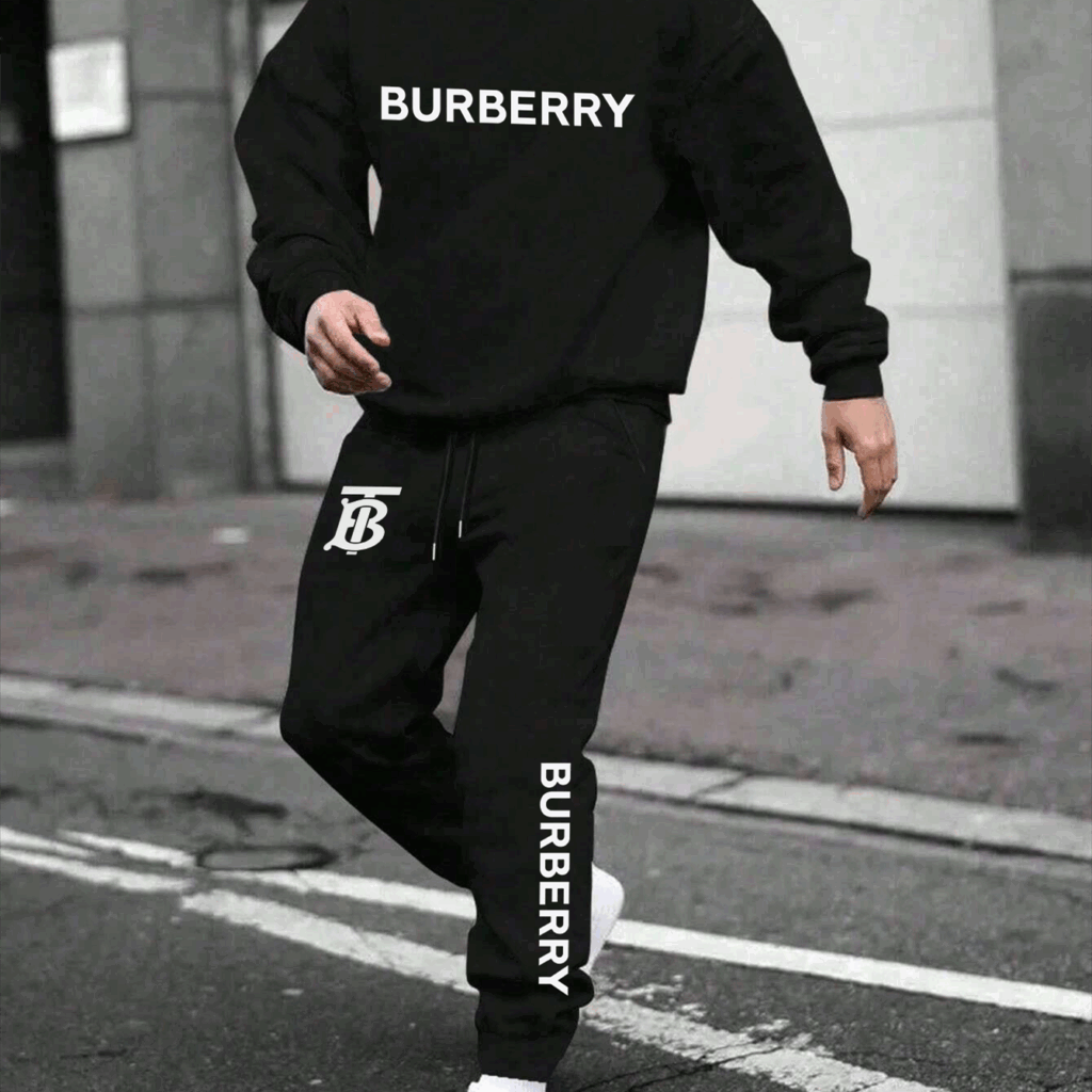 【 Burberry 】有名な油絵のファッションの衛衣のセットです - 画像 (6)