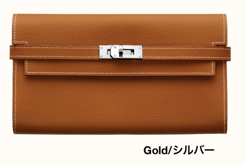 大人の贅沢 ◆Hermes直営店◆グレージュ&ブラック☆長財布 KELLY - 画像 (4)