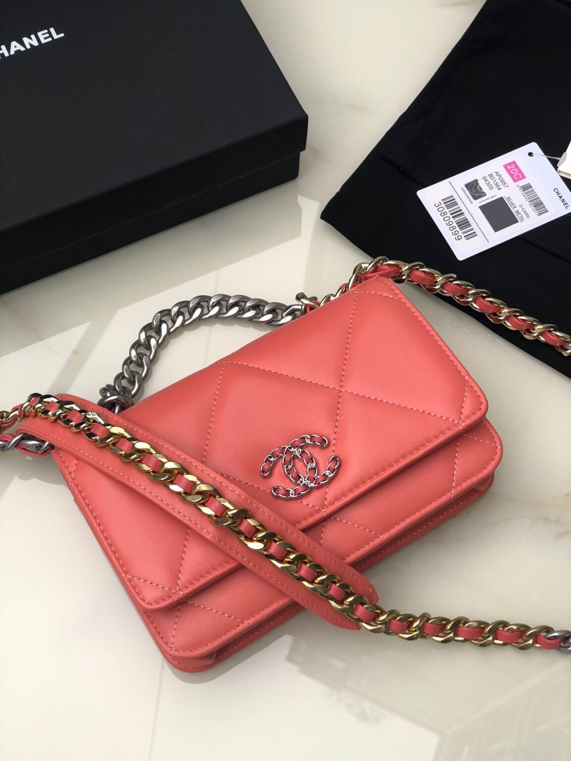 CHANEL 19 WALLET ON CHAIN 0957 - 画像 (7)