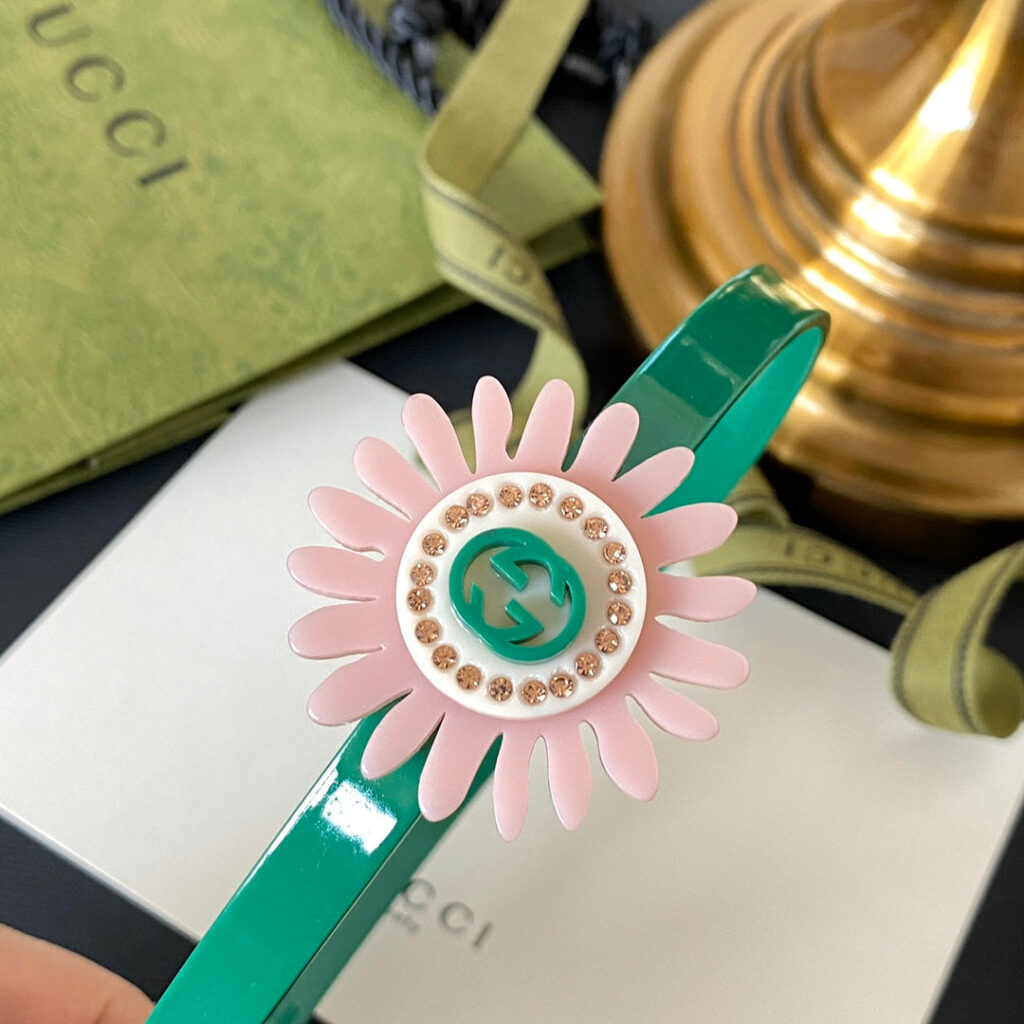 GUCCI クラシックなアクリルひまわりヘッドバンド SS - 画像 (6)