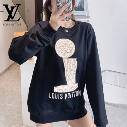 LV Louis Vuittonコットンのおしゃれ丸首パーカーです19 SS95556