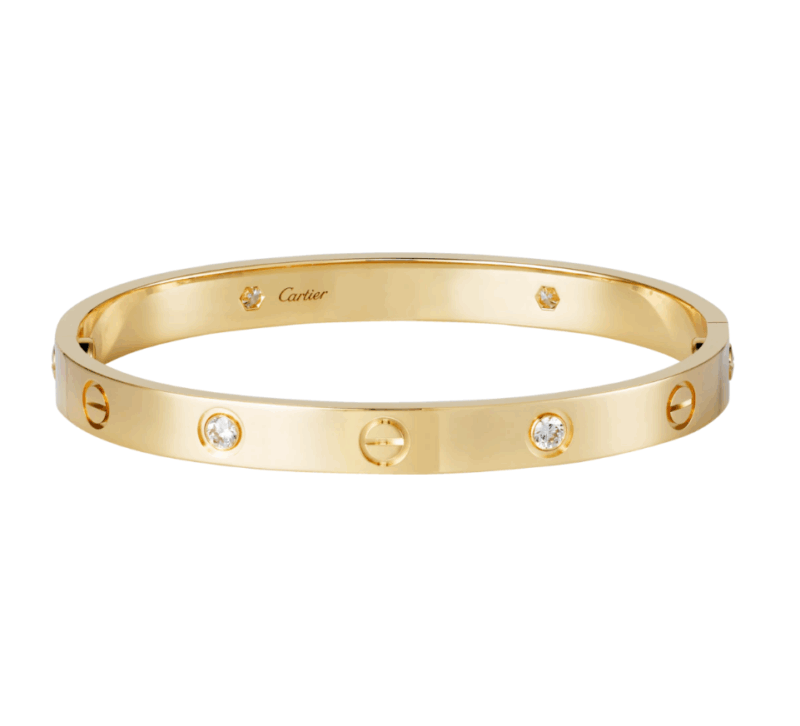 【Cartier】カルティエ LOVE BRACELET, 4 DIAMONDS ブレスレット、ダイヤモンド4個 - 画像 (2)