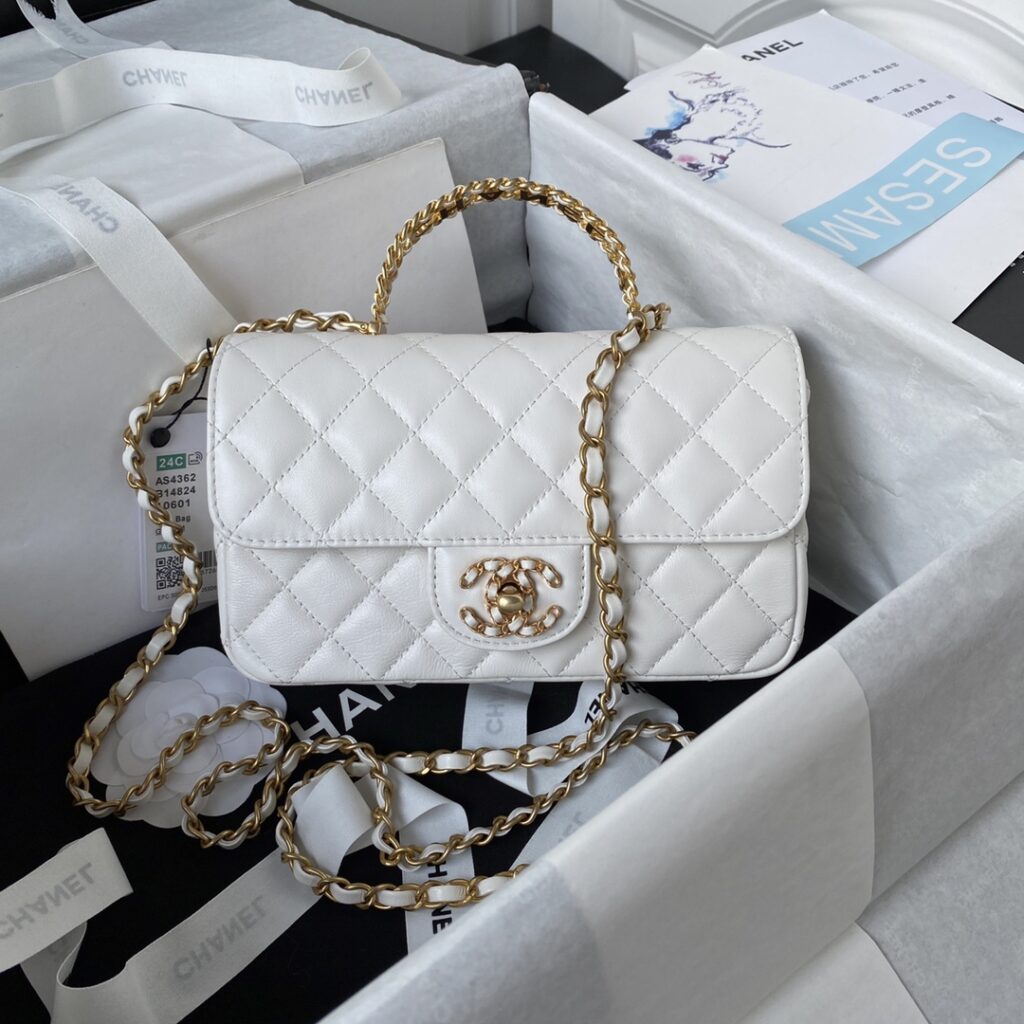 Chanel❄️24C 🔅AS4362 diamond letter handle mini CF - 画像 (10)