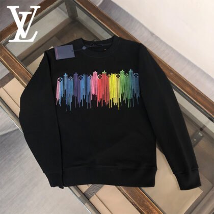LV Louis Vuittonコットンのおしゃれ丸首パーカーです04 SS95550