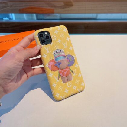 LV Louis Vuitton ホワイト イェロー いろあわせ 電話ケース zm