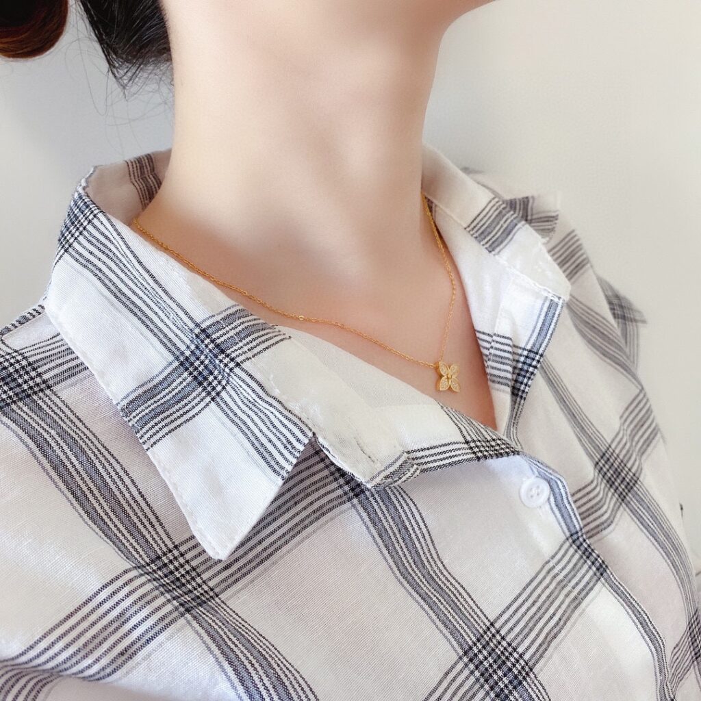 LOUIS VUITTON（ルイヴィトン）STAR BLOSSOM ネックレス Q93710 - 画像 (3)