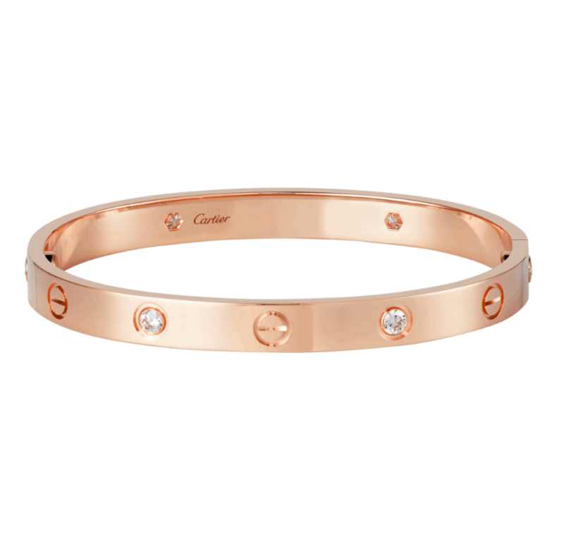 【Cartier】カルティエ LOVE BRACELET, 4 DIAMONDS ブレスレット、ダイヤモンド4個 - 画像 (15)