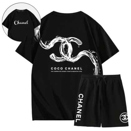 【 CHANEL 海外ブランド直営店 】ユニークなデザイン高級感おしゃれな半袖ショートパンツスーツ「正規品保証、公式と同じデザイン」大人気商品です!!ご購入を検討されている方はお早めにどうぞ