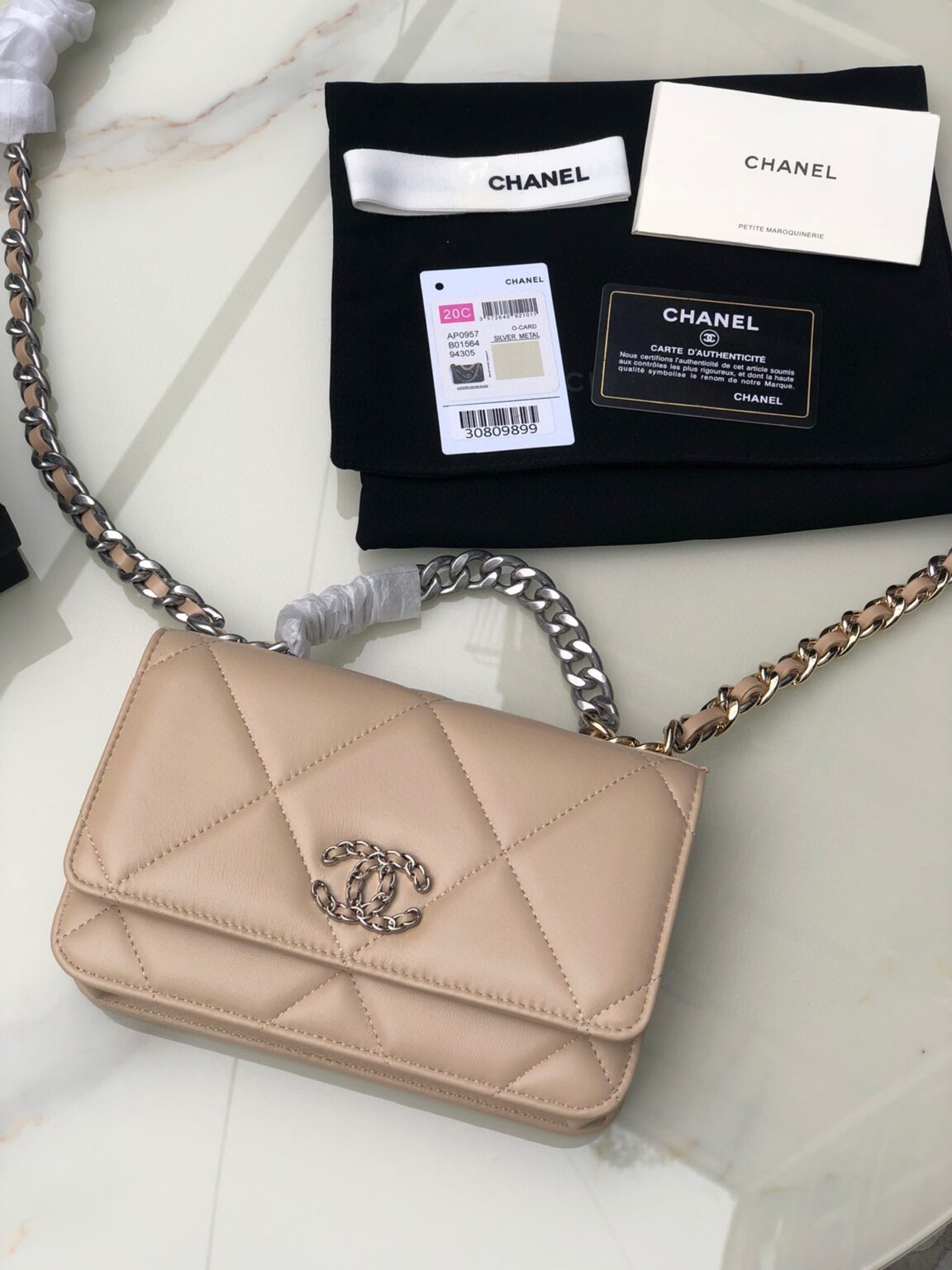CHANEL 19 WALLET ON CHAIN 0957 - 画像 (10)