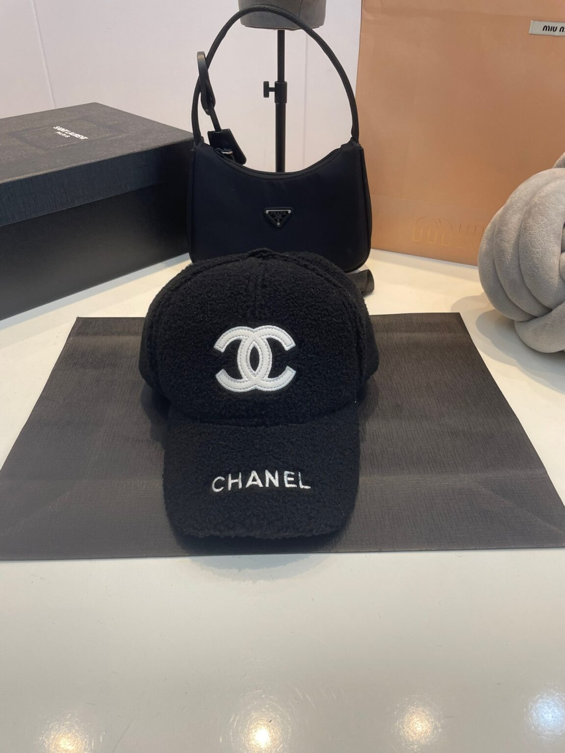 CHANEL 帽子 秋と冬 コットン 無地 野球帽 日よけ 紫外線対策 調節可能 - 画像 (2)