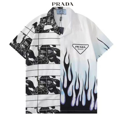 PRADAだぶだぶの半袖シャツ05 SS95047