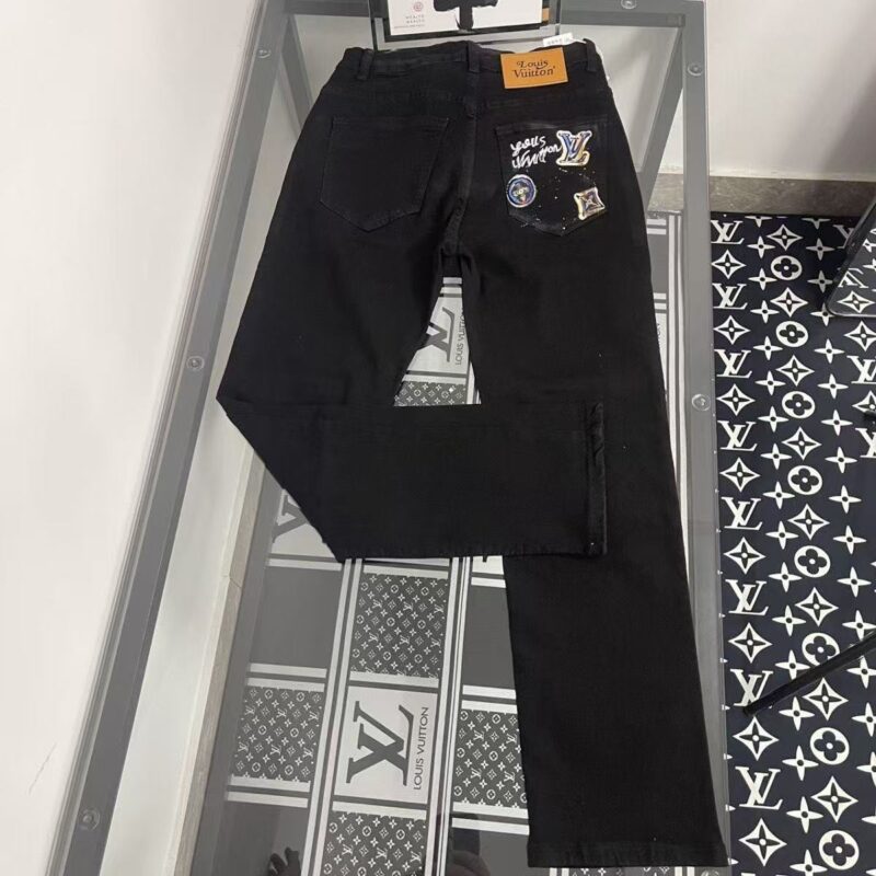 Louis Vuitton Jeans black-painted - 画像 (3)