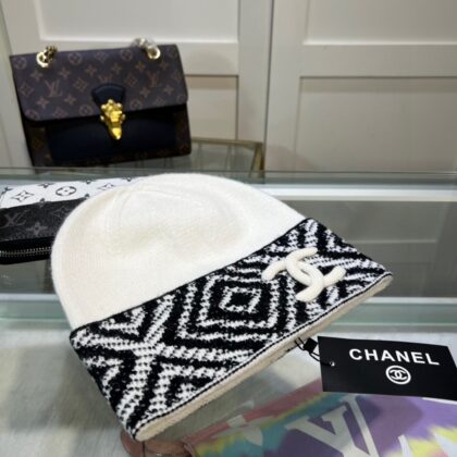 CHANELおしゃれウールニット帽08 SS95458