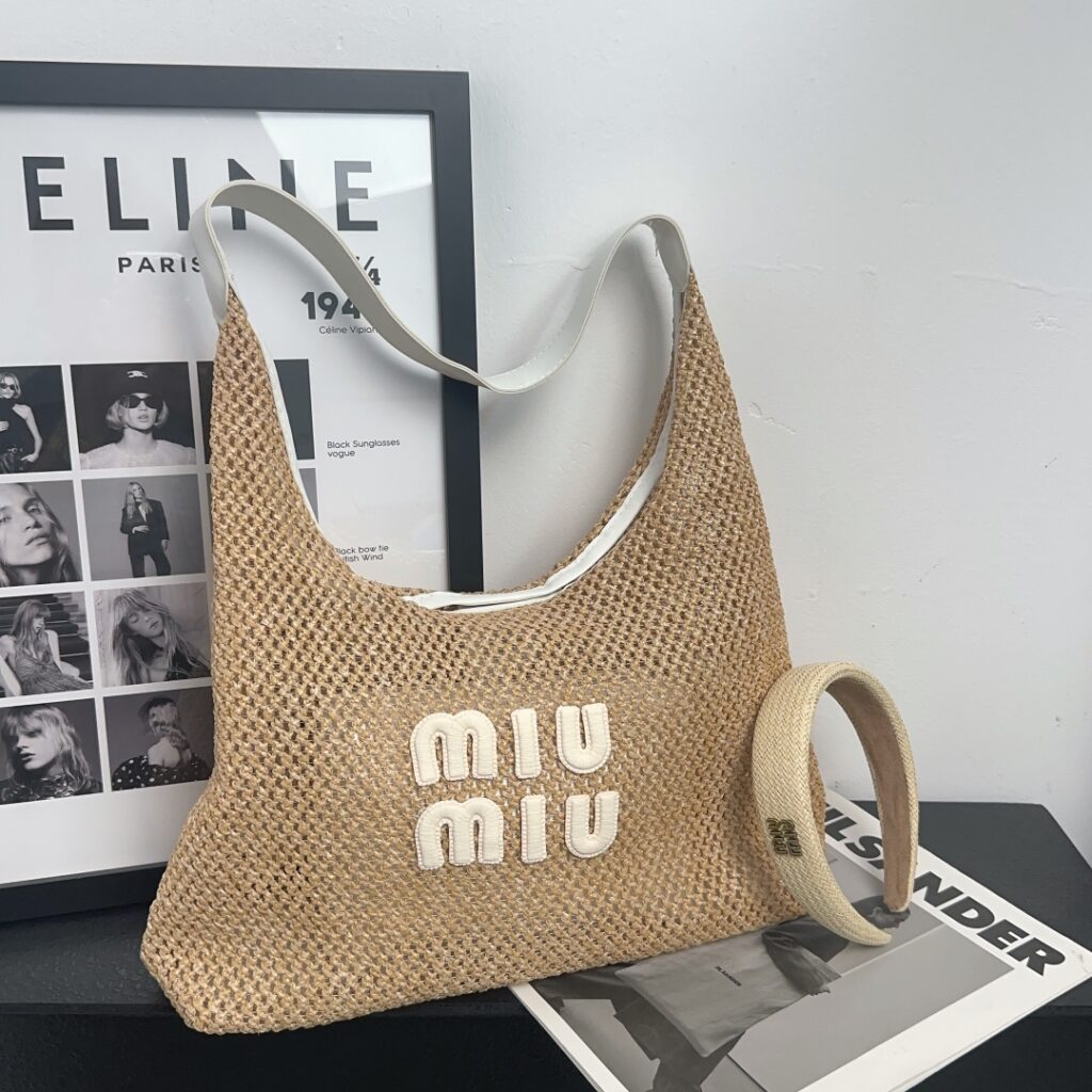 miumiuファッション織りバッグ 05 al 94562 - 画像 (7)