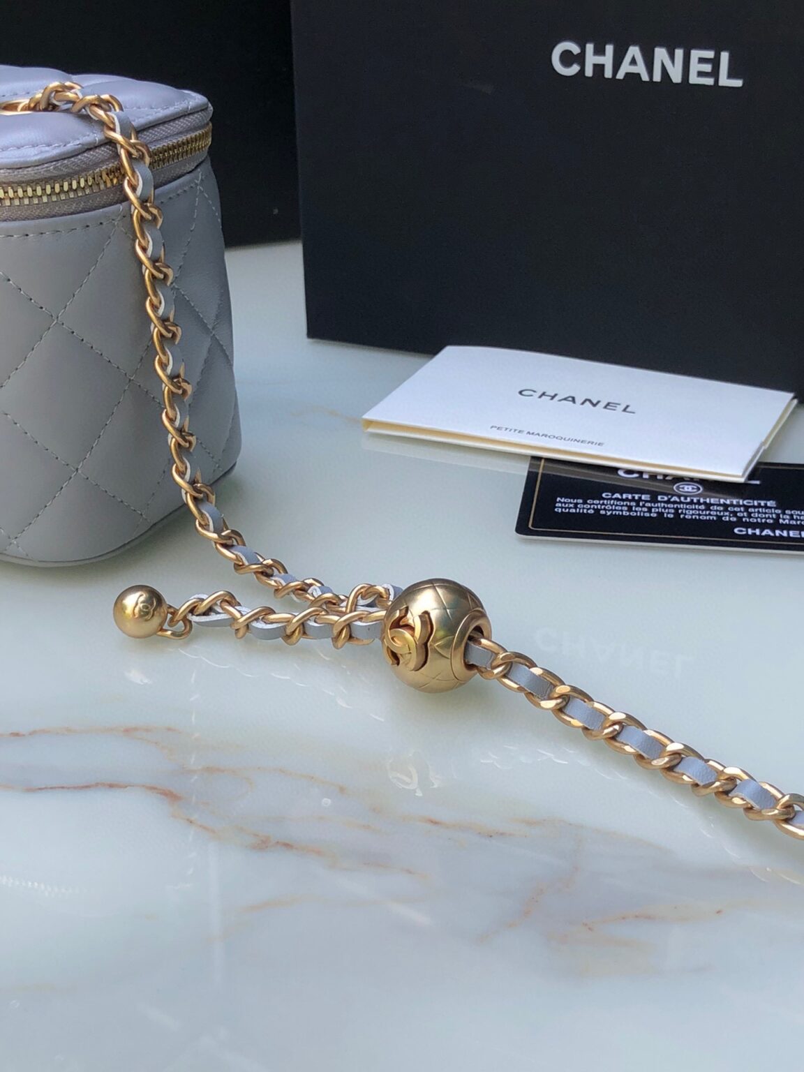 Chanel Classic Vanity 22C Bag with Chain AP2303 - 画像 (6)
