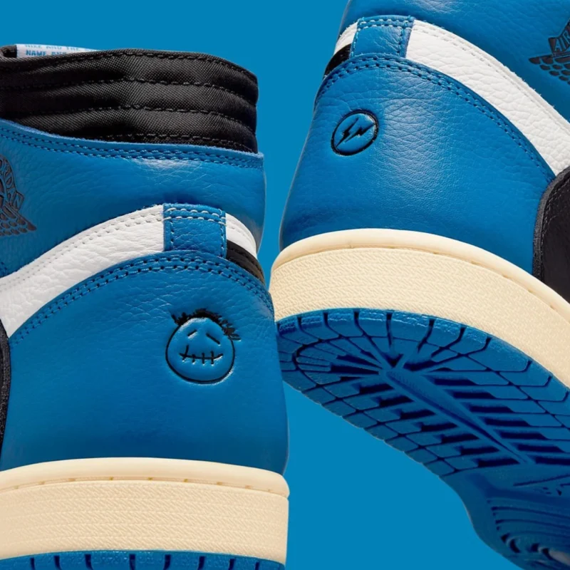 2021フラグメントxトラビススコットxナイキエアジョーダン1ハイOGSP「ミリタリーブルー」TRAVIS SCOTT × FRAGMENT × NIKE AIR JORDAN 1 HIGH "MILITARY BLUE'' - 画像 (6)