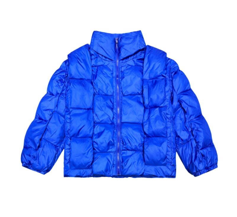 Bottega Veneta パターン フロントボタン ダウンジャケット ブラック - 画像 (4)