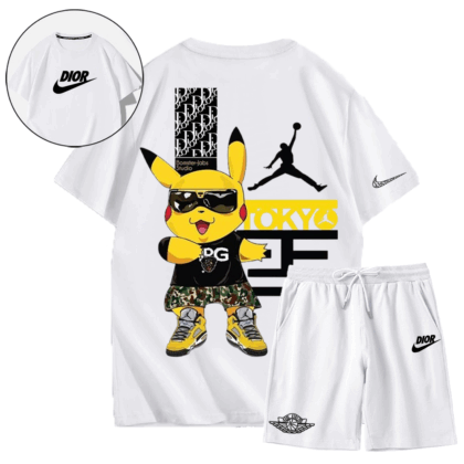 【 DIOR & NIKE 】超カッコイイファッション漫画半袖ショートパンツスーツ