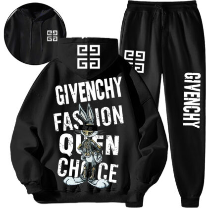 【 Givenchy 】デザイン性おしゃれバトルスタイルうさぎのパーカースーツです