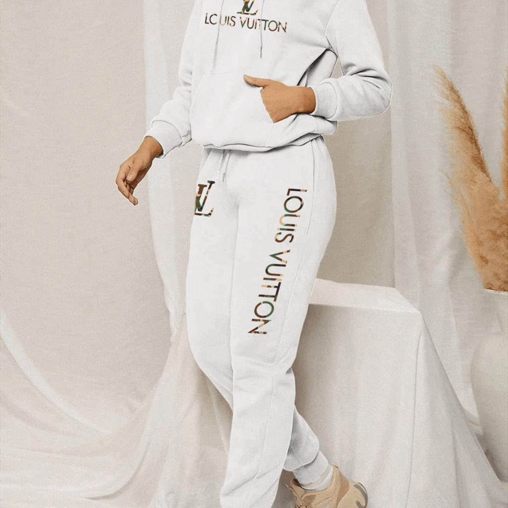 【 Louis Vuitton】迷彩ストリートファッションスタイルドクロパーカーのスーツです - 画像 (8)