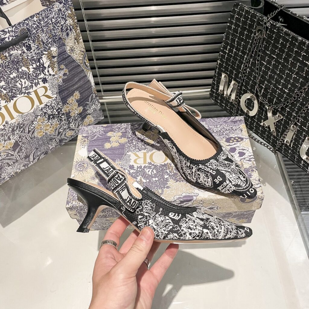 DIOR 新作刺繍ハイヒール 01zm 95759 - 画像 (6)