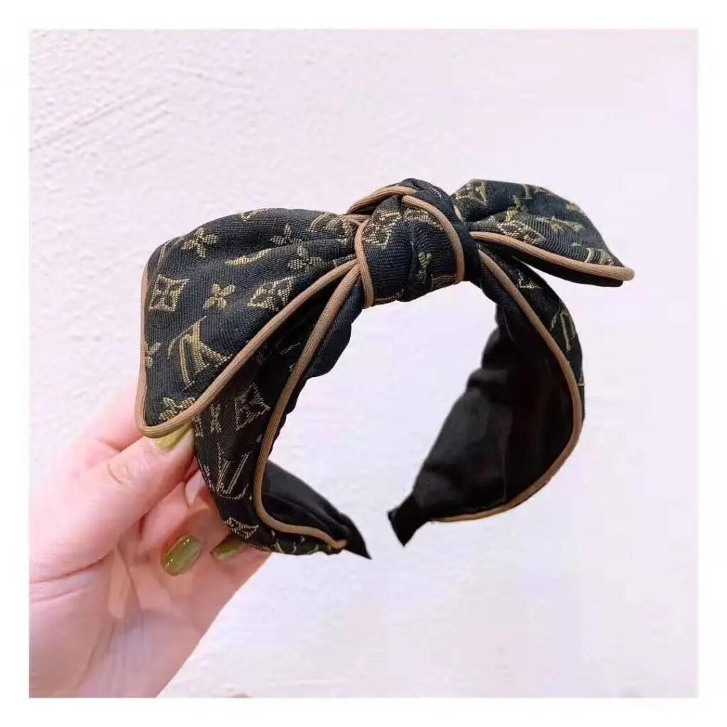 LV Louis Vuitton プリント刺繍入りリボンヘッドバンド SS - 画像 (2)