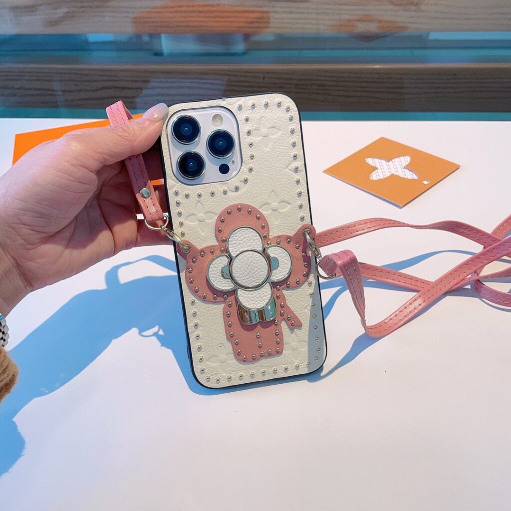 LV Louis Vuitton ホワイト 電話ケース zm - 画像 (3)