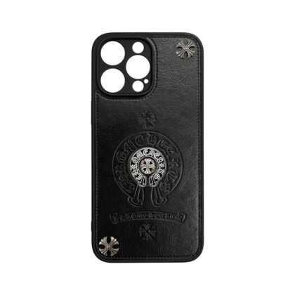 Chrome Hearts ブラックきんぞく 電話ケース zm