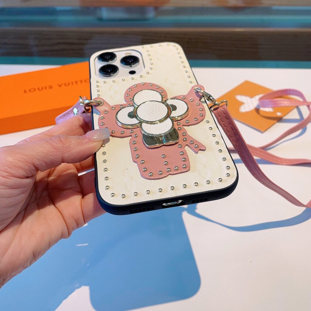 LV Louis Vuitton ホワイト 電話ケース zm - 画像 (2)