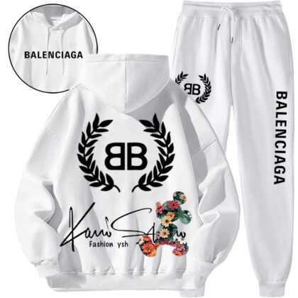 【Balenciaga 】シンプルなデザインのカラーマウスのファッションパーカーのセットです