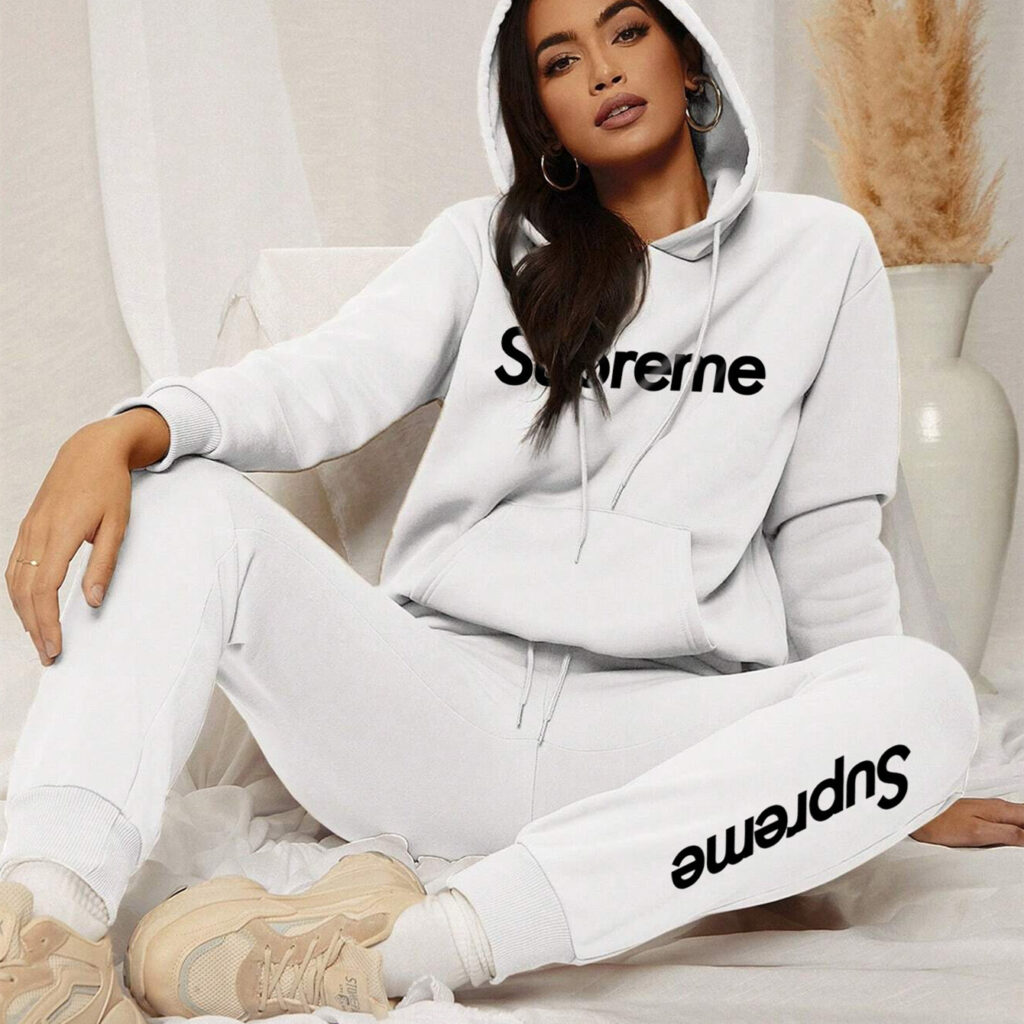 【 Supreme x The North Face 】Q版五檔羅飛時尚連名衛衣スーツ - 画像 (9)
