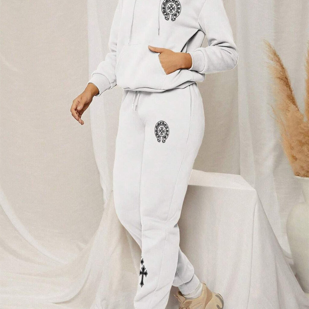 【 Chrome Hearts 】アメリカンファッションストリートデザイン法陣ジェスチャーパーカーセット - 画像 (7)