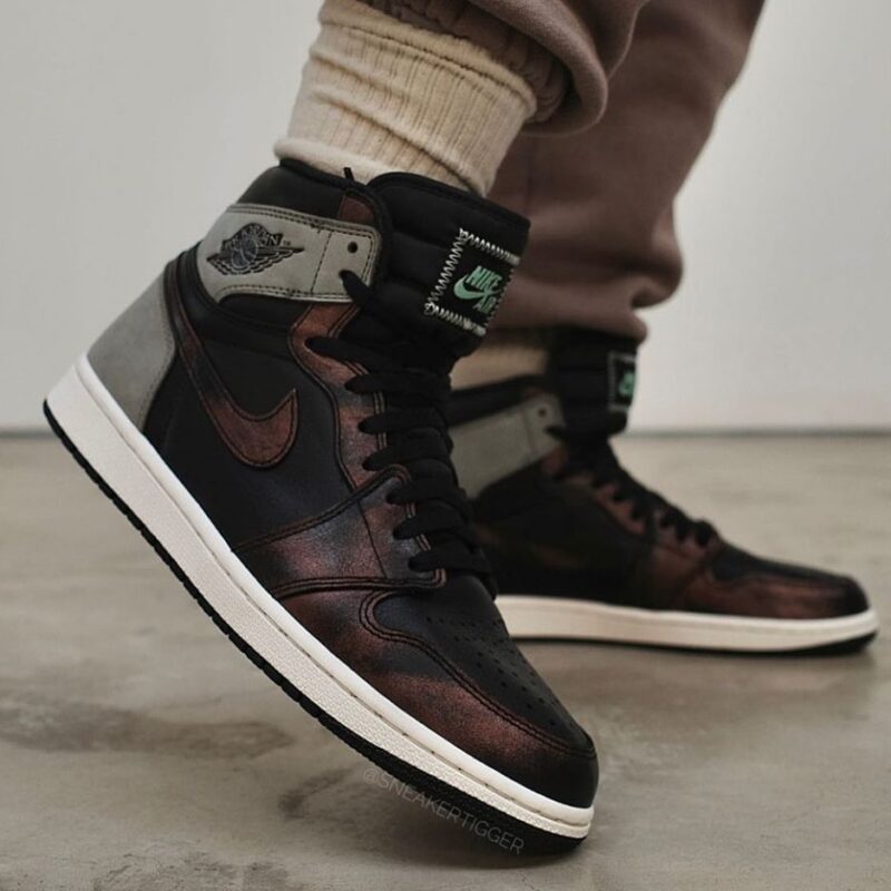 NIKE ナイキ AIR JORDAN 1 RETRO HIGH OG 'PATINA' エア ジョーダン ワン レトロ オージー メンズ レディース スニーカー BLACK/GREY-RUST【限定完売モデル】 - 画像 (2)