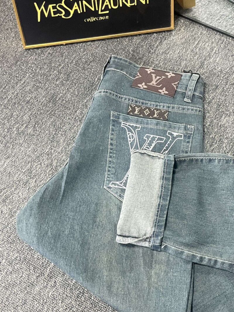 LV Louis Vuitton刺繡入りのトレンディジーンズ 12 SS102438 - 画像 (3)